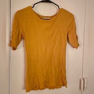Mollusk Hemp mustard yellow tee